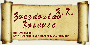 Zvezdoslav Košević vizit kartica